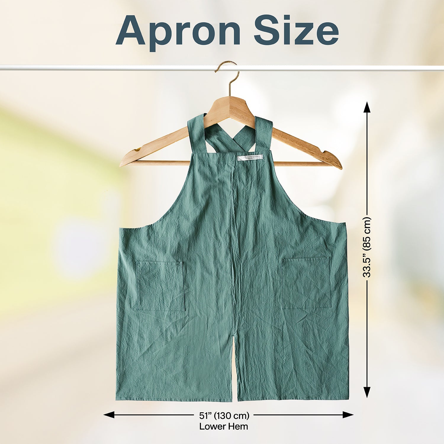 100% Cotton No - Tie Cross - Back Aprons - Hanee Aprons