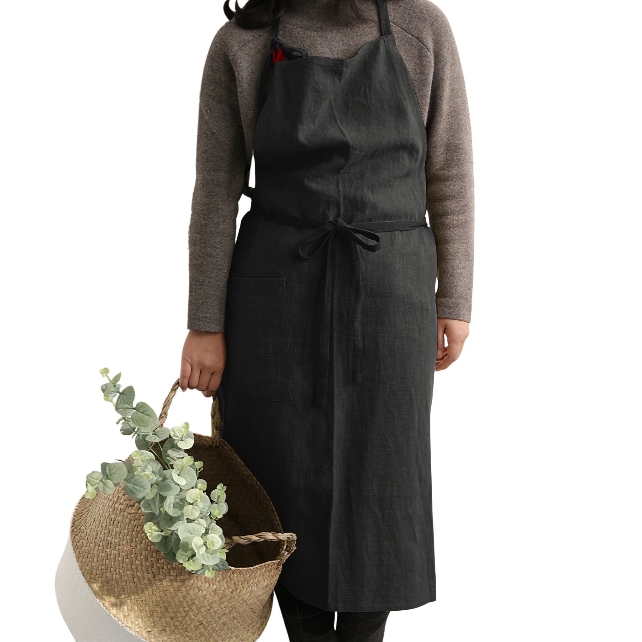 Cotton - Linen Blend Aprons 80% Linen & 20% Cotton - Hanee Aprons