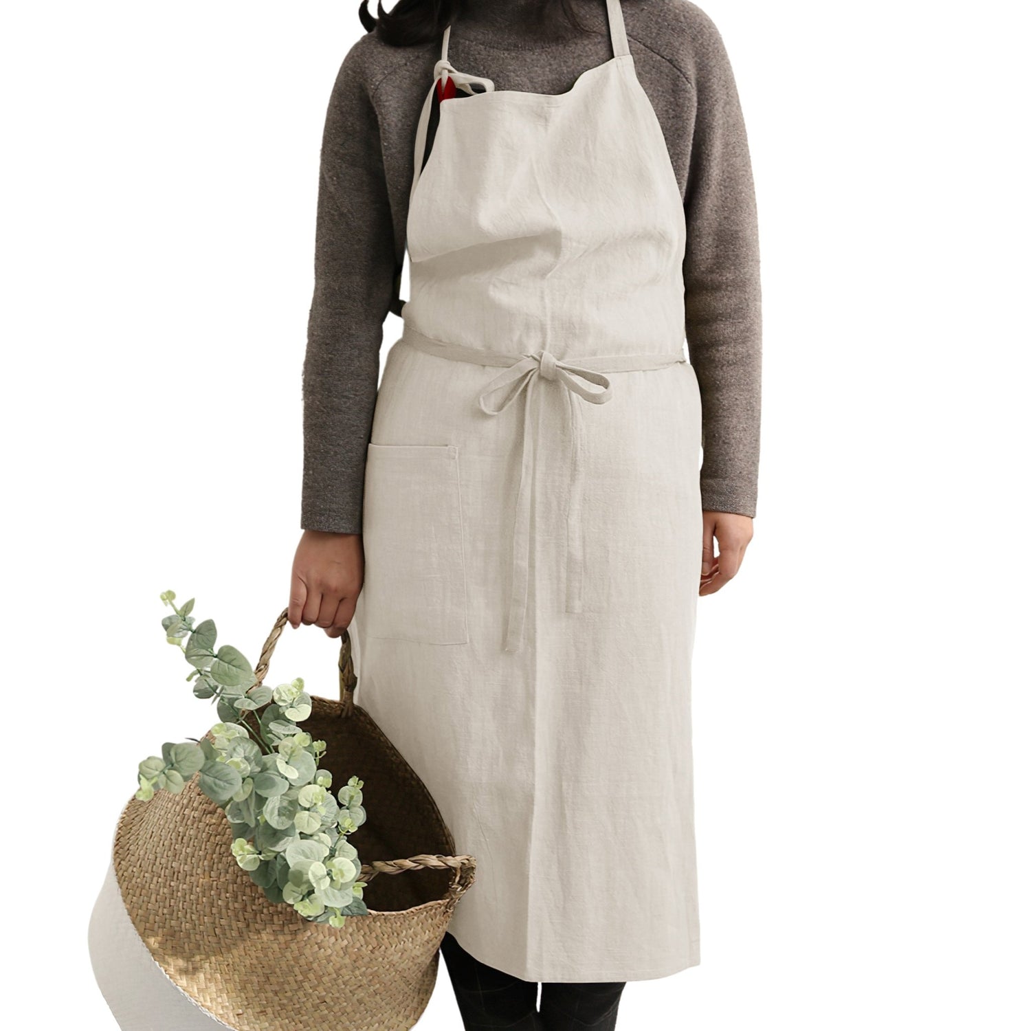 Cotton - Linen Blend Aprons 80% Linen & 20% Cotton - Hanee Aprons