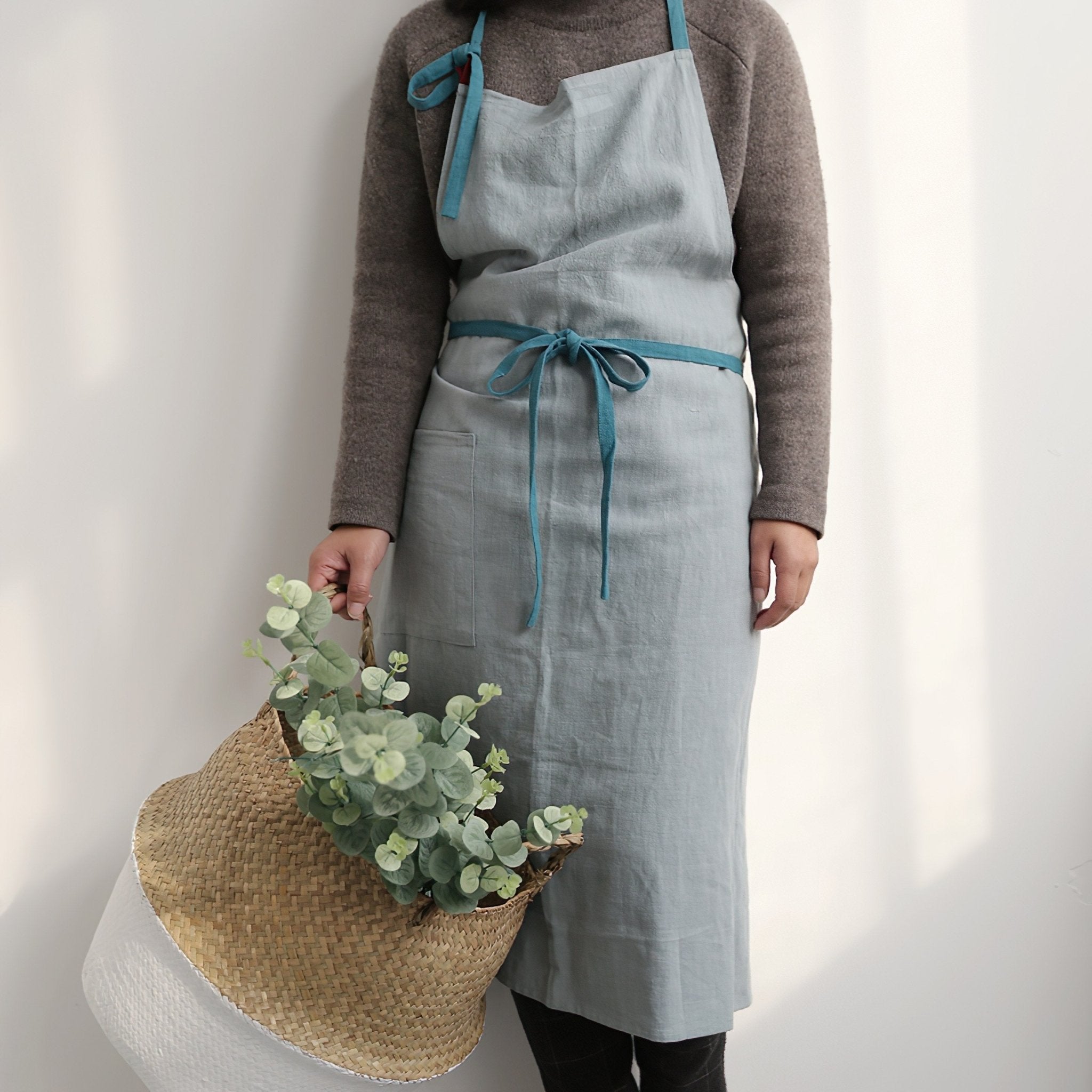 Cotton - Linen Blend Aprons 80% Linen & 20% Cotton - Hanee Aprons