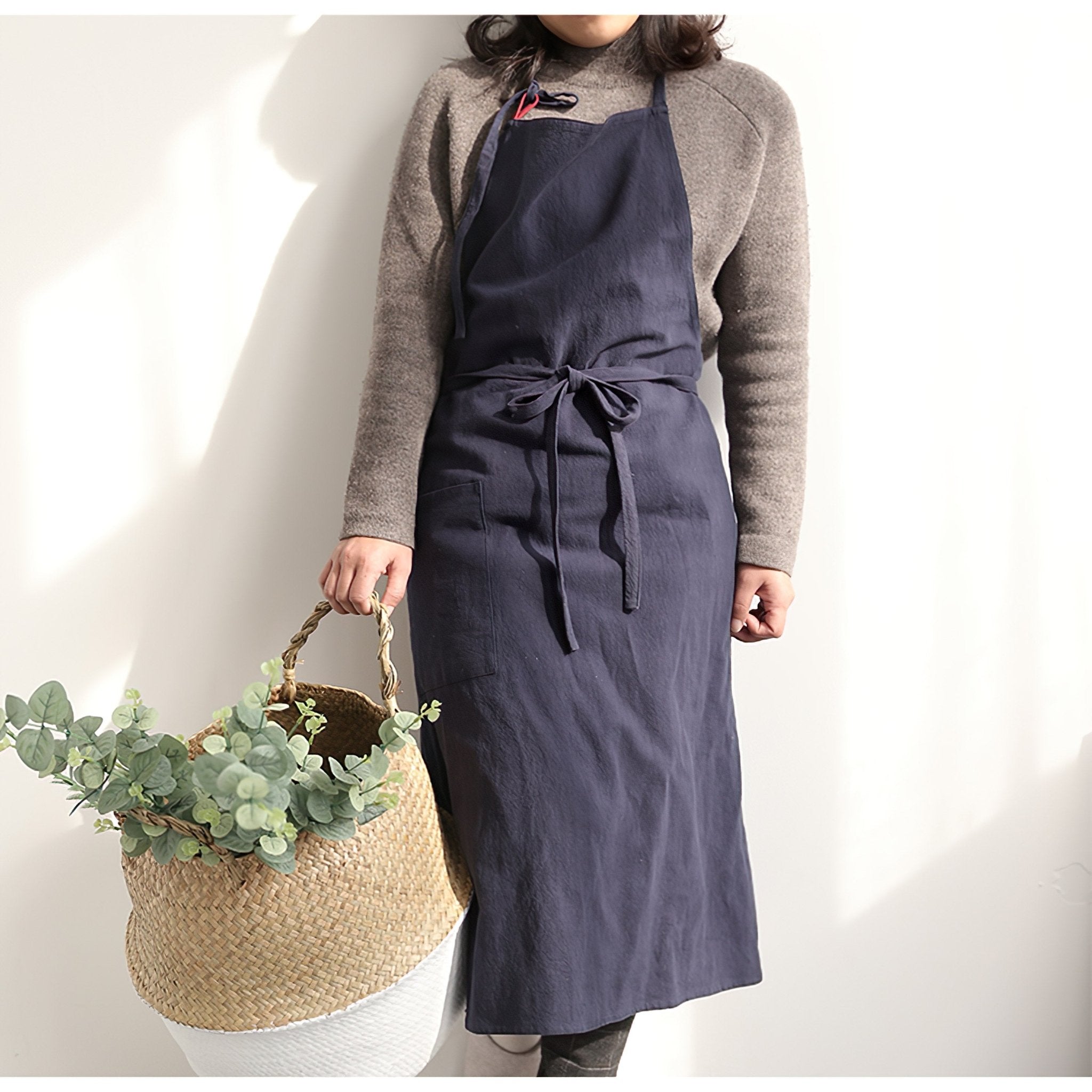 Cotton - Linen Blend Aprons 80% Linen & 20% Cotton - Hanee Aprons