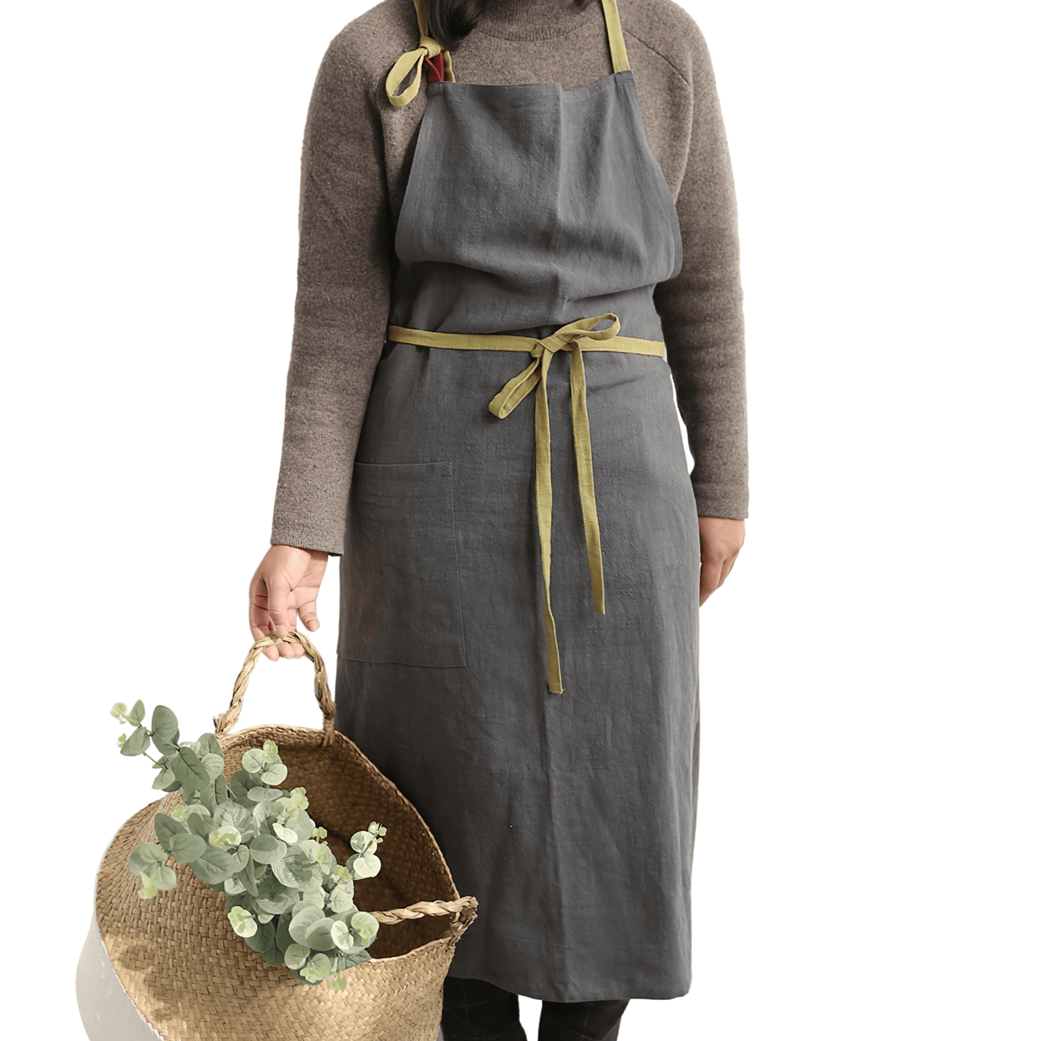 Cotton - Linen Blend Aprons 80% Linen & 20% Cotton - Hanee Aprons