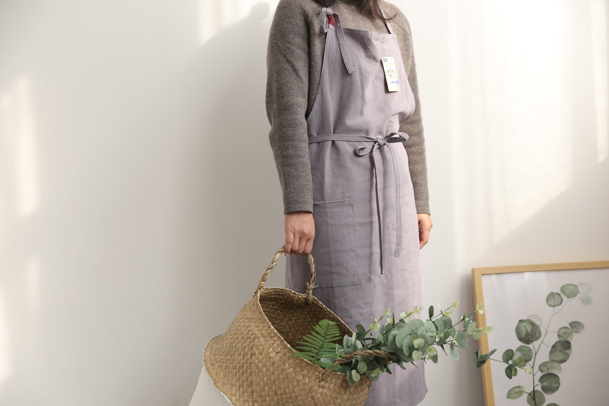 Cotton - Linen Blend Aprons 80% Linen & 20% Cotton - Hanee Aprons