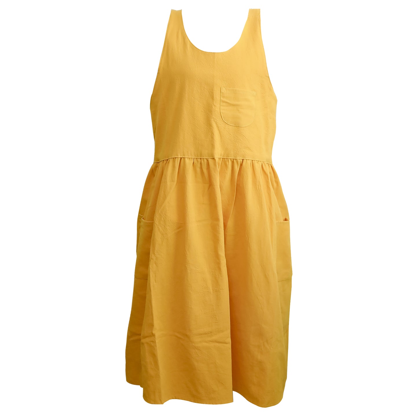 100% Cotton Cross-Back Pinafore Apron Dress