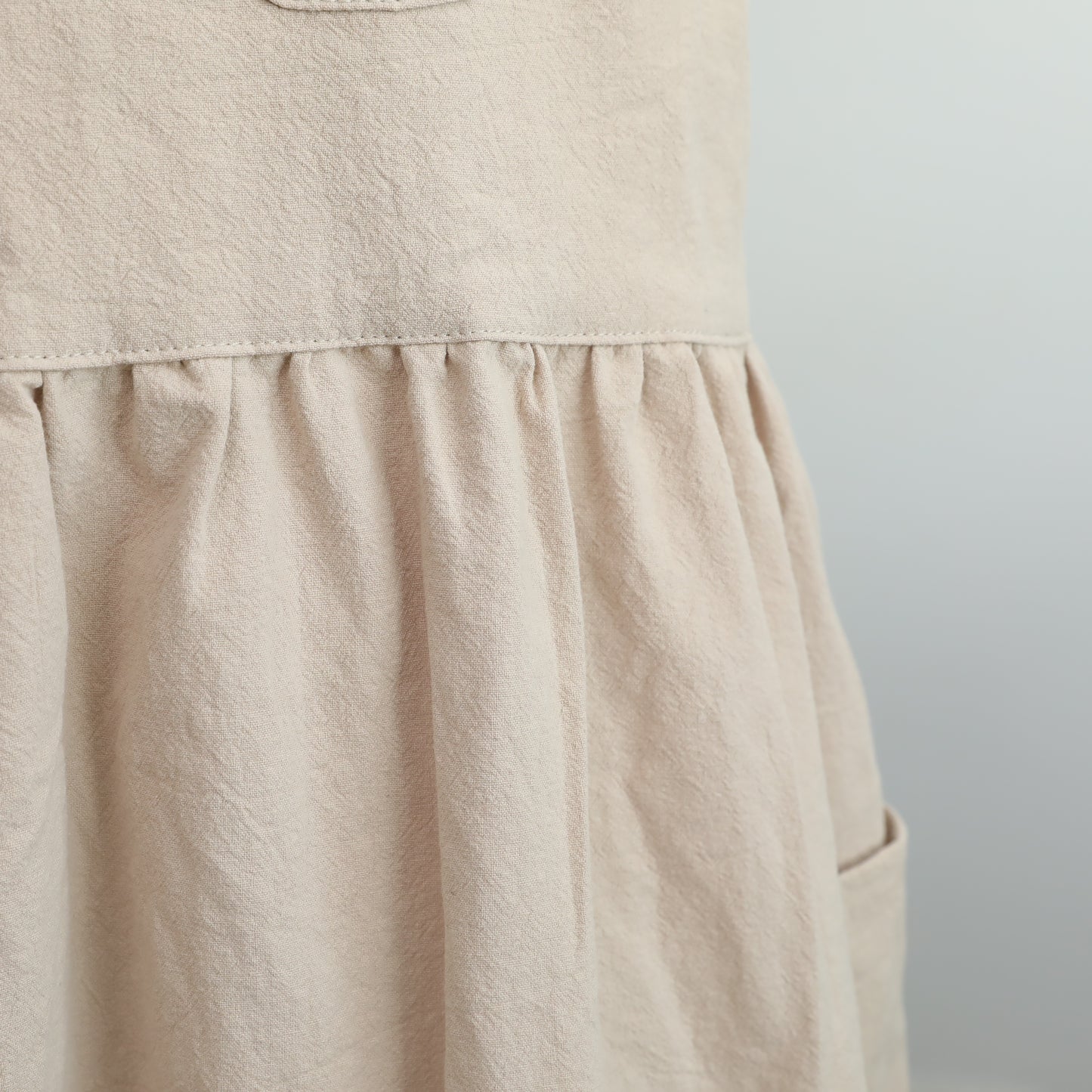 100% Cotton Cross-Back Pinafore Apron Dress